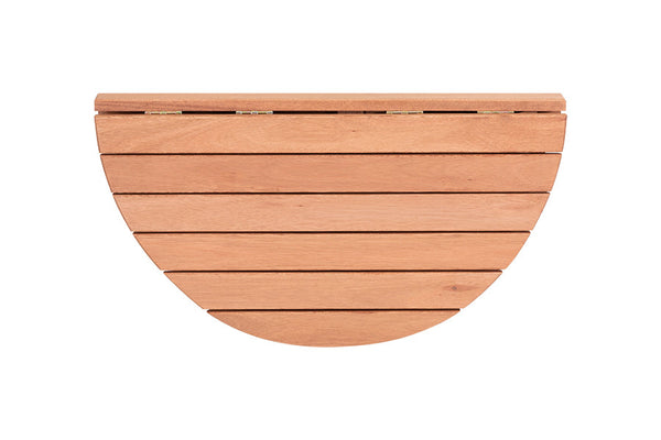 mesa pequena para cozinha redonda dobravel legno jatoba em fundo infinito dobrada