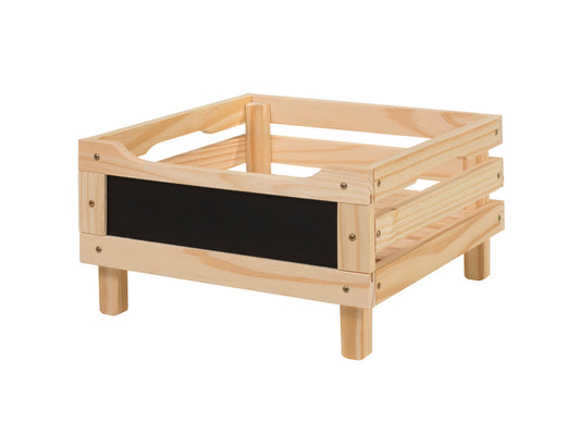 caixa organizadora empilhavel legno cru vista na diagonal