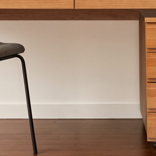 Home office com gaveteiro duna na cor nozes