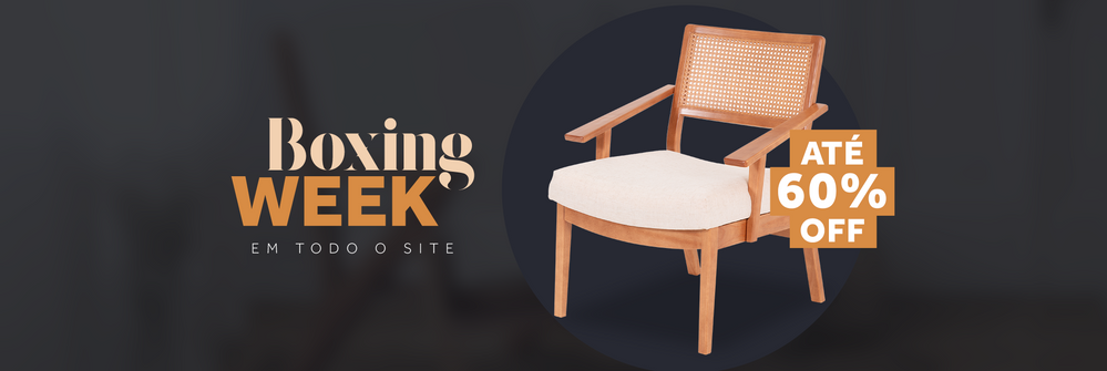 Boxing Week Meu Móvel de Madeira até 60% OFF
