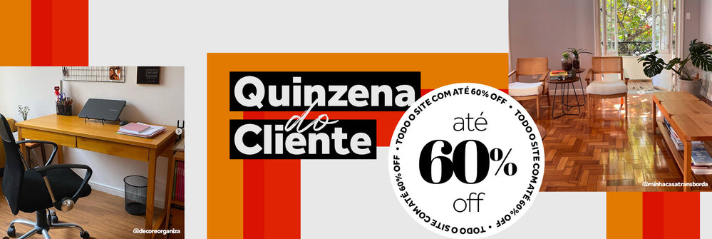 Quinzena do Cliente com até 50% de desconto em todo o site