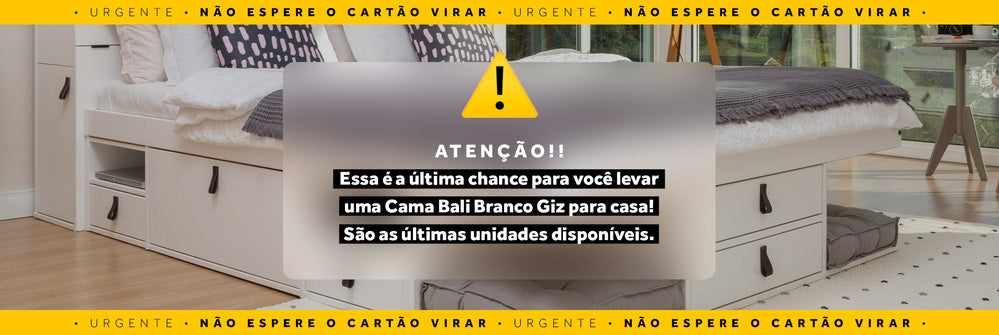Última Chance para levar a Cama de Madeira Bali Branco Giz