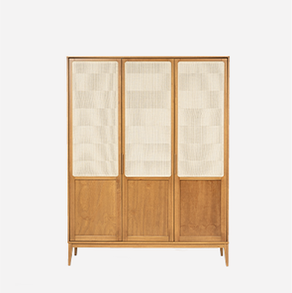 Guarda-Roupa 3 portas Serena 210x162x55 cm - Mel