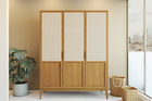 Ambiente Guarda-Roupa 3 portas Serena 210x162x55 cm - Mel