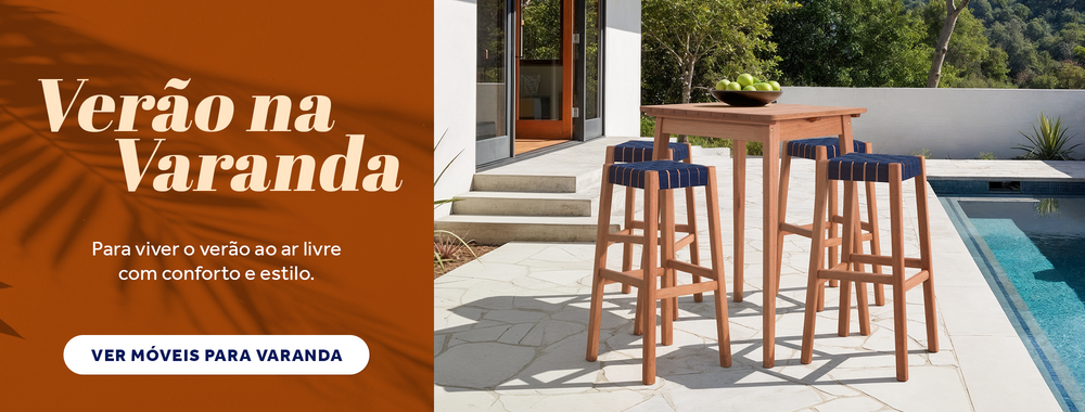Móveis para viver o Verão na Varanda.