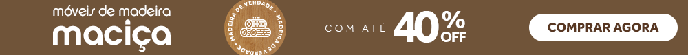 Móveis de Madeira Maciça com até 40% de desconto