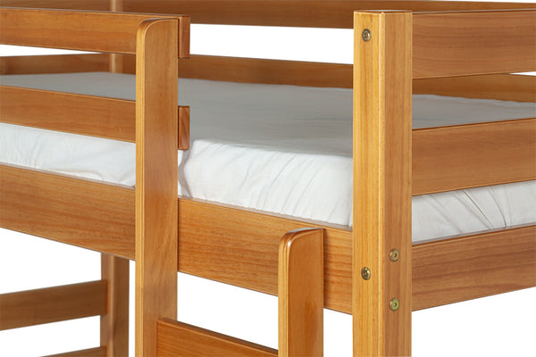 Beliche Solteiro Astro Âmbar Para colchão 88x188 detalhe acabamento escada
