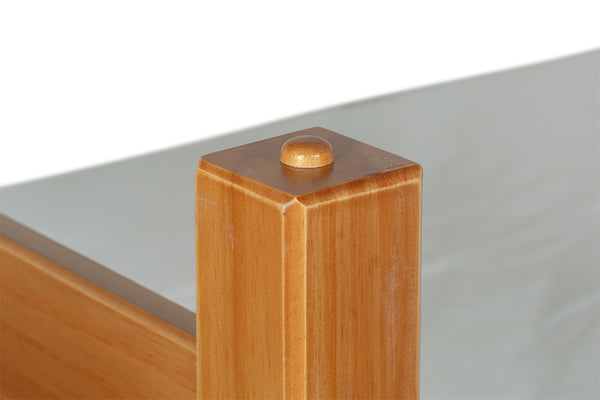 Beliche Solteiro Astro Âmbar Para colchão 88x188 detalhe madeira