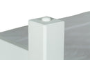 Beliche Solteiro Astro Branco Para colchão 88x188 detalhe madeira