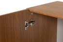 Buffet para Sala 3 Portas Bosco - Freijó e Natural detalhe dobradiça