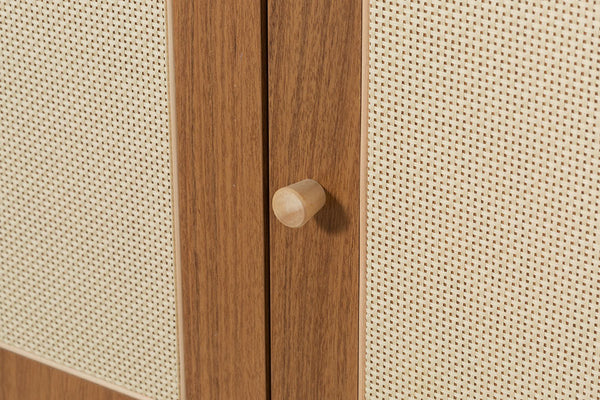 Buffet para Sala 3 Portas Bosco - Freijó e Natural detalhe puxador