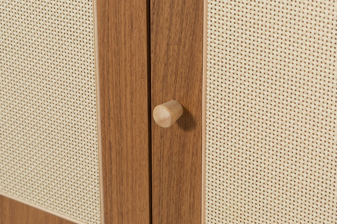 Buffet para Sala 3 Portas Bosco - Freijó e Natural detalhe puxador