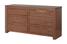 Cômoda para Quarto 6 Gavetas Sintonia - Amêndoa