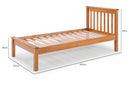 Cama de Solteiro Habitual - Ambar - Para colchão 88x188 medidas ou cotas