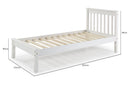 Cama de Solteiro Habitual Branco Para colchão 88.188 medidas ou cotas