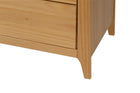 Cômoda para Quarto 3 Gavetas Lice Mel detalhe pes