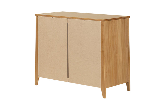 Cômoda para Quarto 3 Gavetas Lice Mel visto de costas