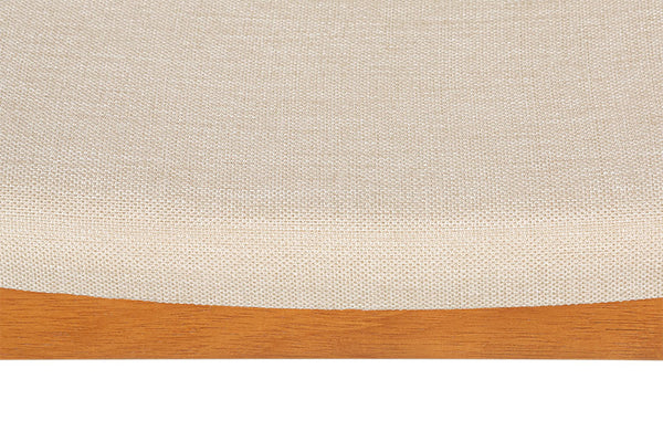 Conjunto de Cadeiras 2 Peças Siesta Estofada com Palha - Tecido Areia detalhe tecido