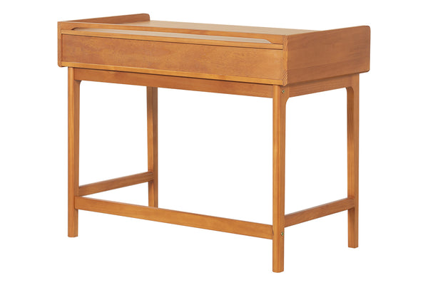 Escrivaninha com Gavetas Nora - Nozes vista de costas