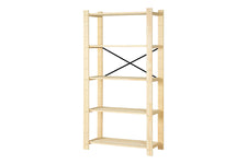 Estante de Madeira 5 Prateleiras Legno - Cru