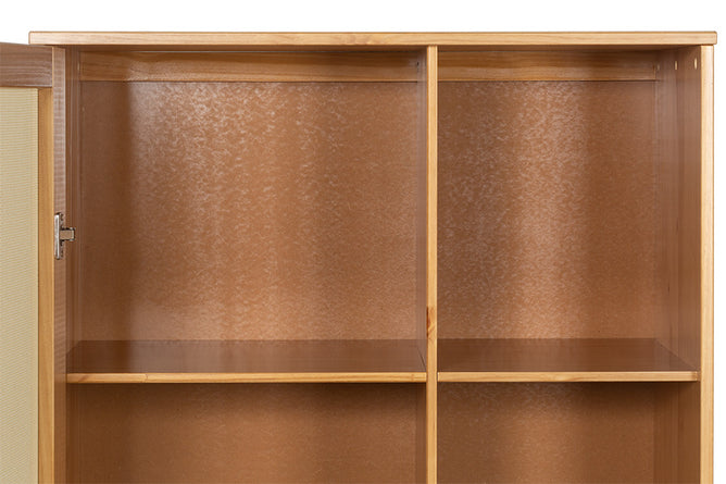 Estante de Madeira Serena – Mel detalhe interno