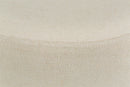 Puff para Sala Modena Bege e Marrom 44x42x42 cm detalhe tecido
