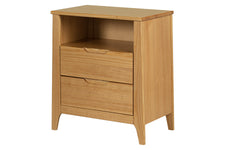 Mesa de Cabeceira 2 Gavetas Lice - Mel