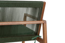 sofa 2 lugares oliva amêndoa e corda verde detalhe tras