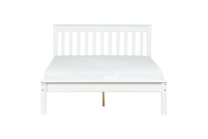 Cama de Casal Habitual Branco Para colchão 138x188 vista de frente