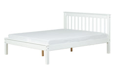 Cama de Casal Habitual Branco Para colchão 138x188 vista em perspectiva