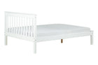 Cama de Casal Habitual Branco Para colchão 138x188 vista de costas