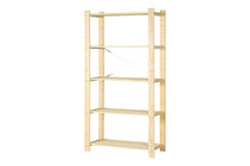 Estante de Madeira 5 Prateleiras Legno - Cru