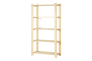 Estante de Madeira 5 Prateleiras Legno - Cru