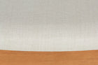Banco de Madeira 3 lugares Aconchego 161x42 cm Mel e Tecido Creme detalhe tecido