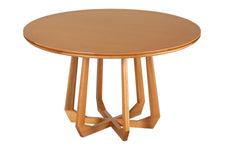 Mesa de Jantar Redonda de Madeira Átrio 130 cm - Mel