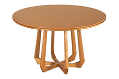 Mesa de Jantar Redonda de Madeira Atrio 130 cm Mel