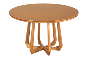 Mesa de Jantar Redonda de Madeira Átrio 130 cm - Mel