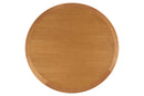Mesa de Jantar Redonda de Madeira Atrio 130 cm Mel tampo