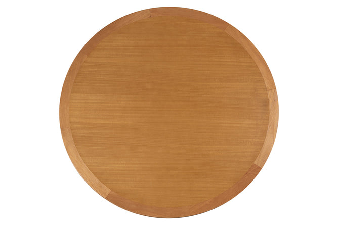Mesa de Jantar Redonda de Madeira Atrio 130 cm Mel tampo