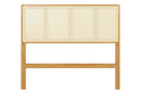 Cabeceira de Cama Casal Serena 140 cm - Mel visto de frente
