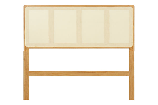 Cabeceira de Cama Casal Serena 140 cm - Mel visto de frente