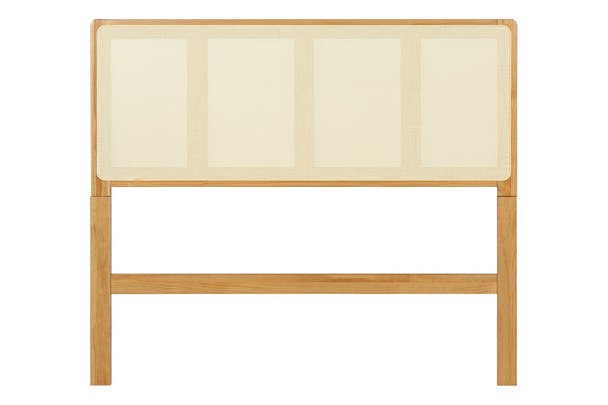 Cabeceira de Cama Casal Serena 140 cm - Mel visto de frente