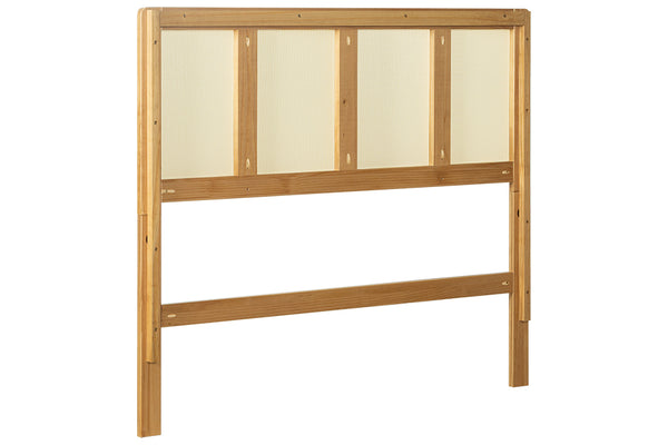 Cabeceira de Cama Casal Serena 140 cm - Mel visto de costas