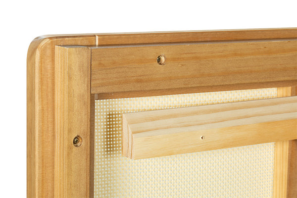 Cabeceira de Cama Casal Serena 140 cm - Mel detalhe suporte