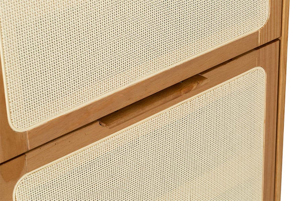 Sapateira de Madeira Serena - Mel detalhe puxador