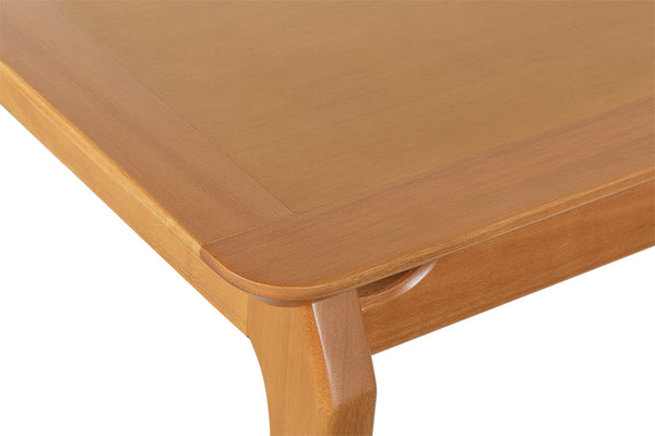 mesa de jantar cascais 180x90 mel detalhe madeira