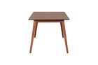 mesa de jantar 8 lugares lotus caramelo vista de lado