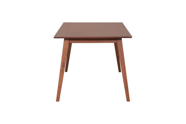 mesa de jantar 8 lugares lotus caramelo vista de lado