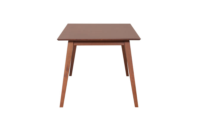 mesa de jantar 8 lugares lotus caramelo vista de lado