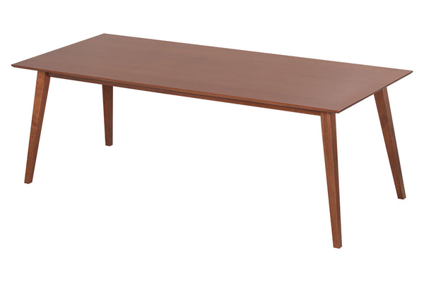 mesa de jantar 8 lugares lotus caramelo vista na diagonal